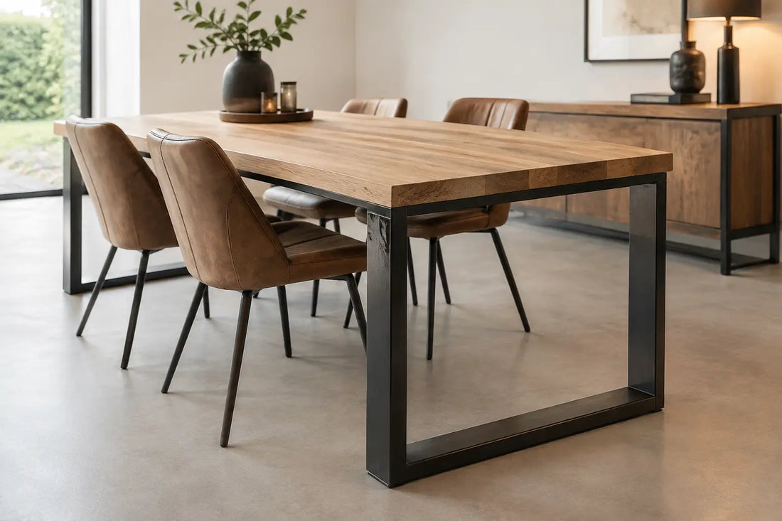 Mix materialen staal hout voor een tijdloos interieur