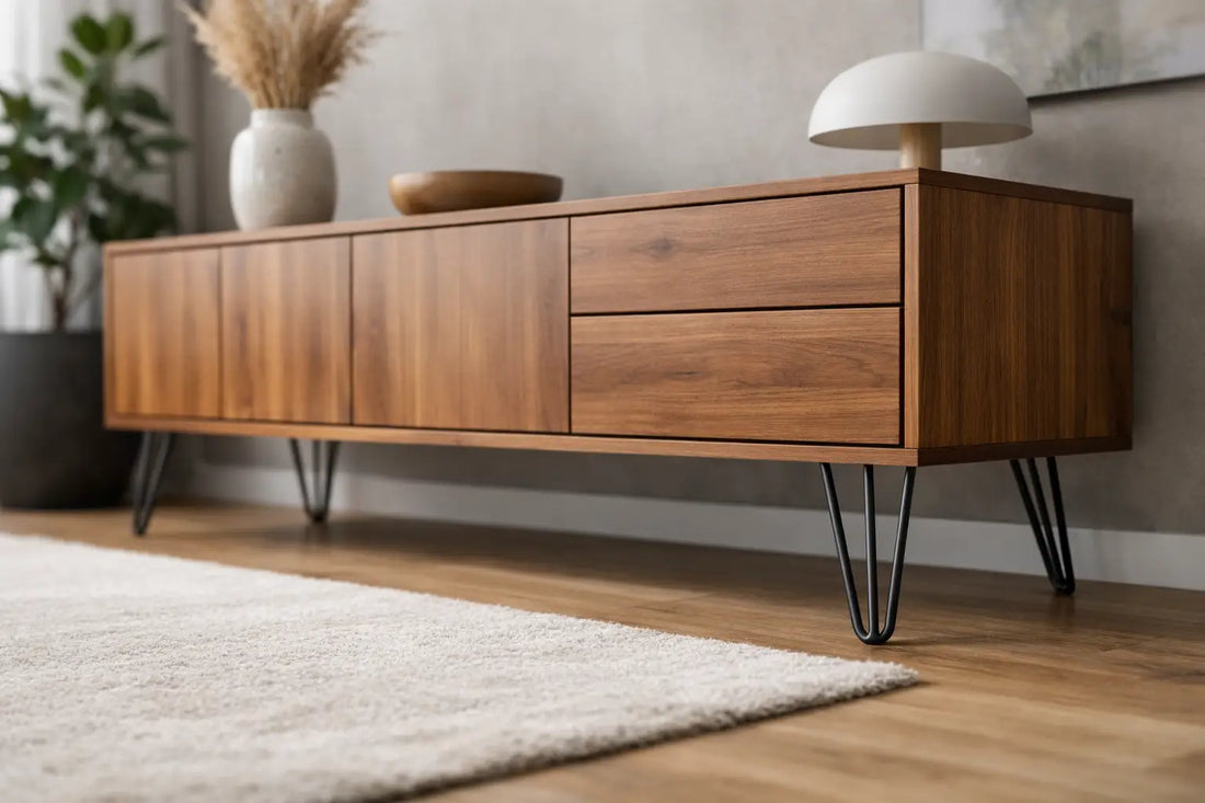 Hairpin poten voor dressoir: strak en sterk
