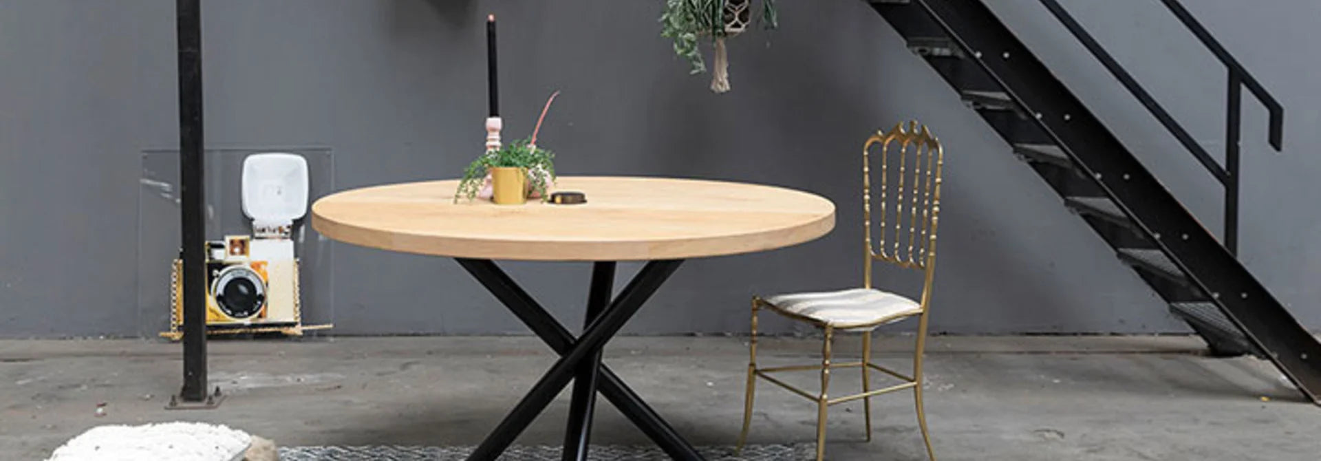 Tafelpoot ronde tafel