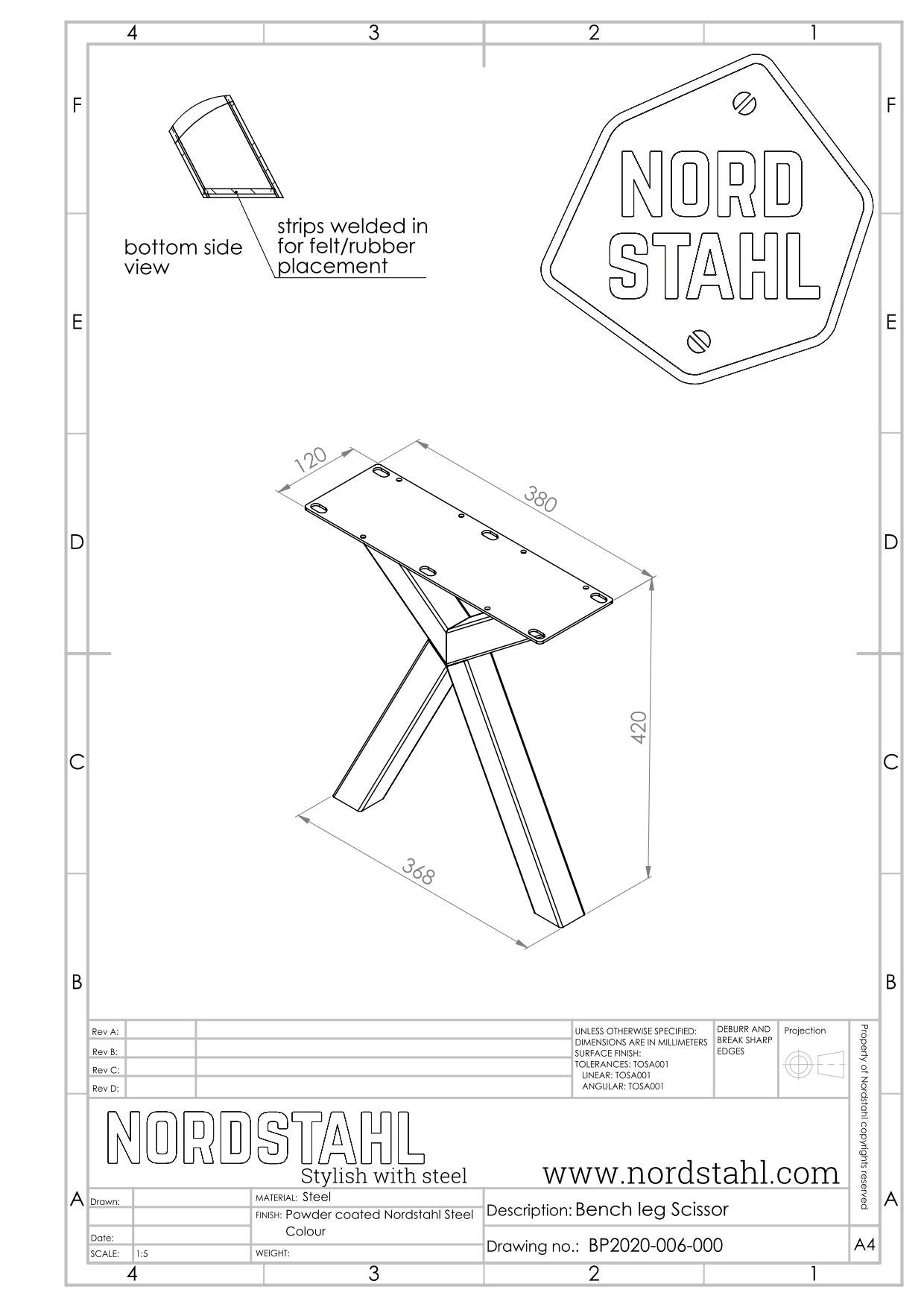 Nordstahl Scissor benchleg