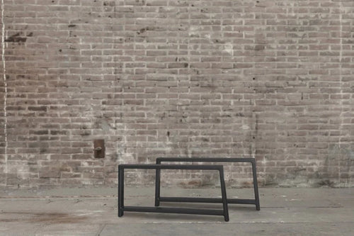 Lounge hoekbank frame zwart