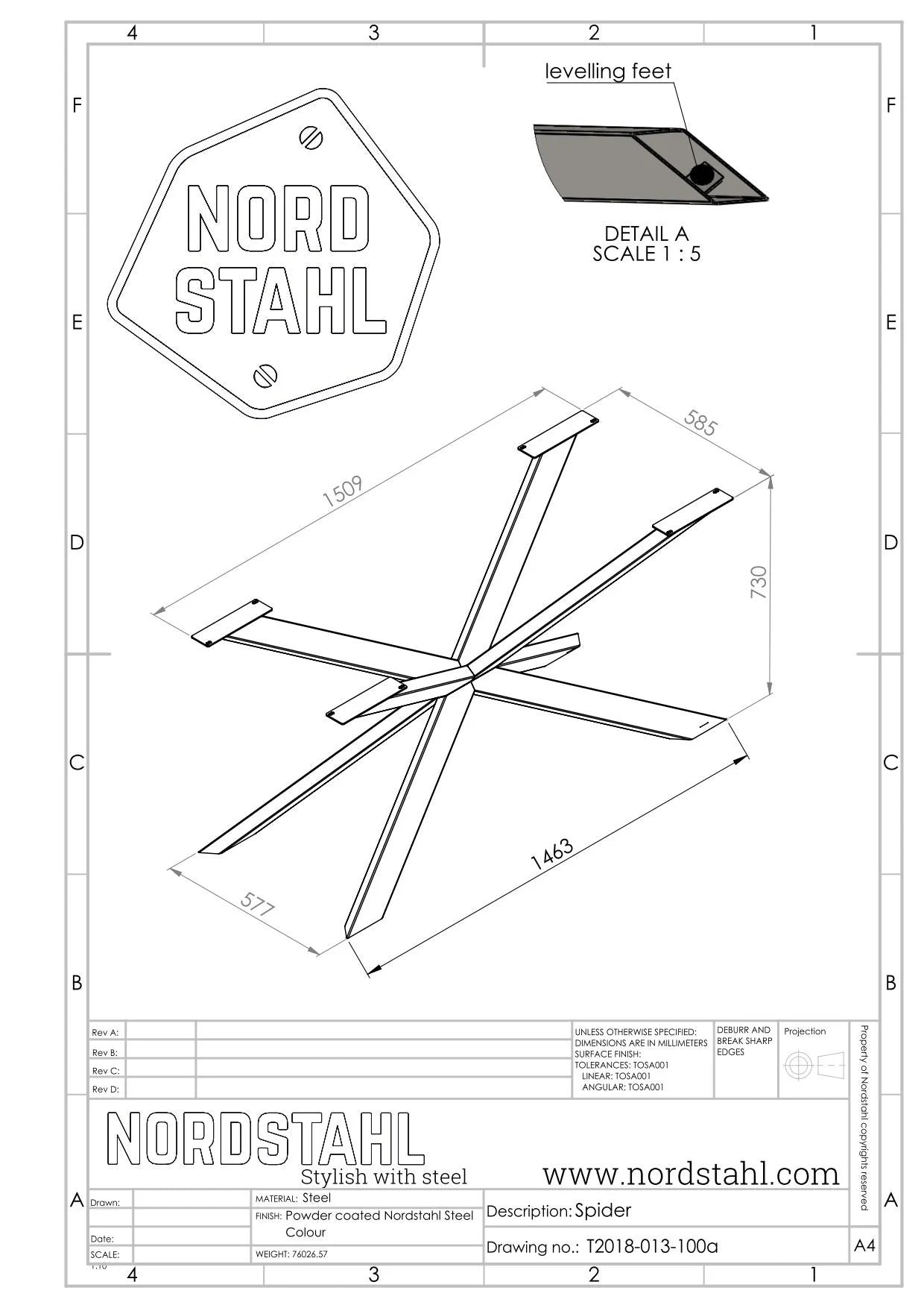 Nordstahl Spider leg