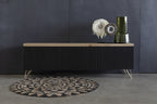 Nordstahl Hairpin meubelpoot zwart in modern interieur