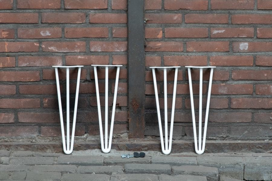Hairpin bankpoten | Wit