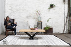Nordstahl Twisted V coffee leg tafelpoten in modern interieur