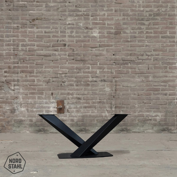 Nordstahl Twisted V coffee leg tafelpoten steel black