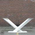 Nordstahl Twisted V leg tafelpoten pure white