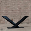 Nordstahl Twisted V leg tafelpoten steel black