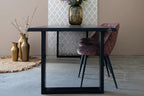 Nordstahl U leg heavy tafelpoten onder tafel in interieur