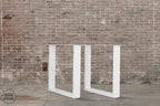 Nordstahl U leg heavy tafelpoten pure white
