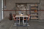 Industriele eettafel met Nordstahl U leg tafelpoten