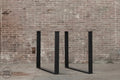 Nordstahl U leg tafelpoten steel black