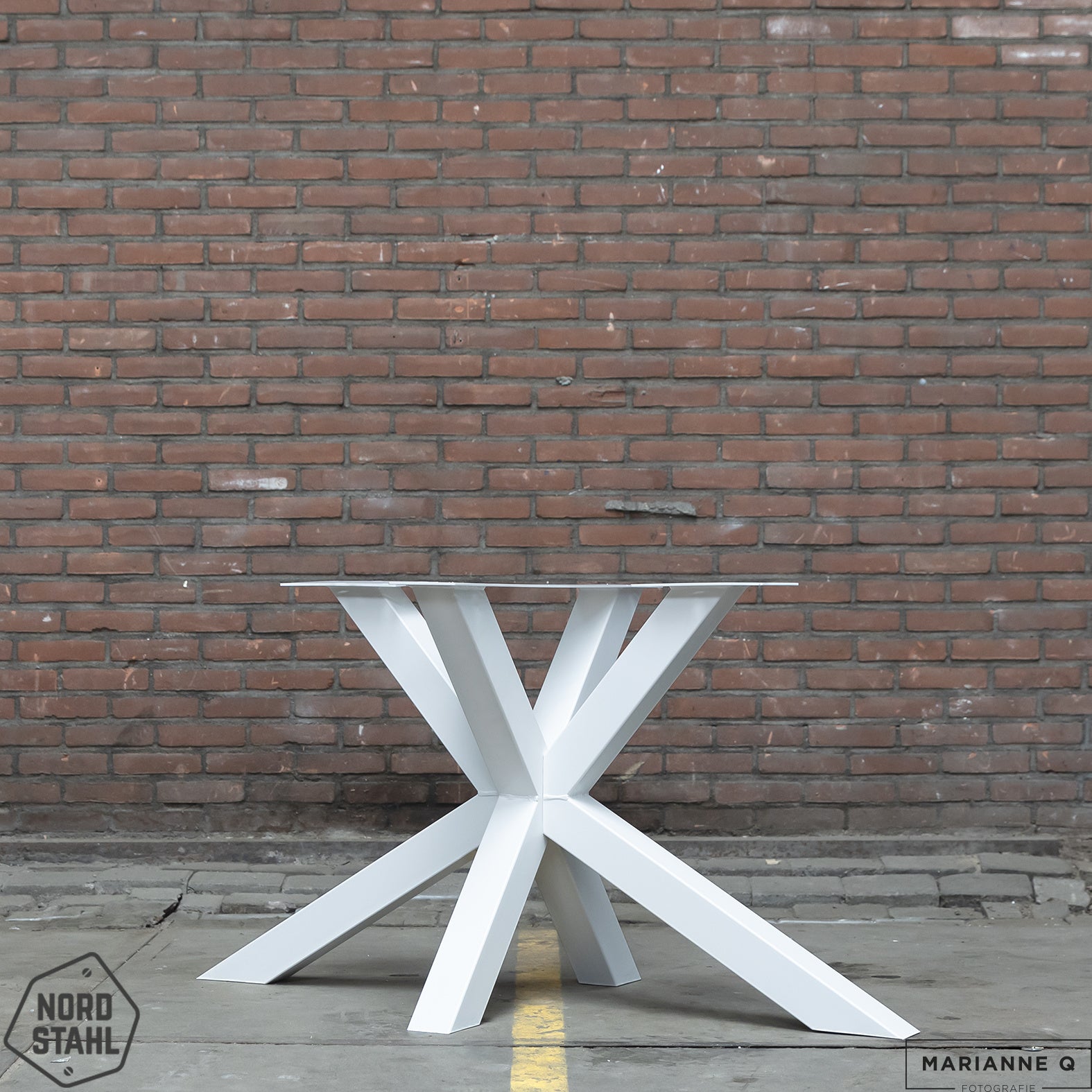 Nordstahl Matrix leg tafelpoten pure white